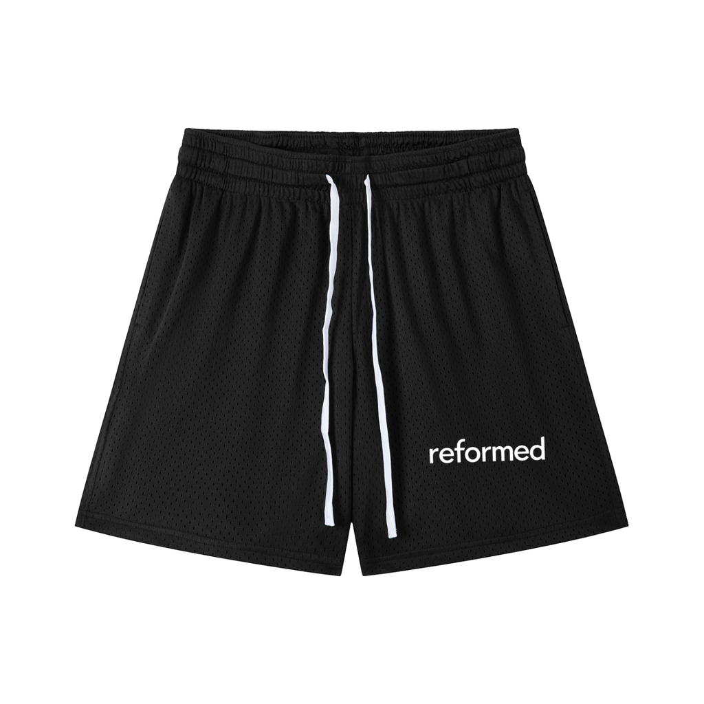 Reformed Mesh Drawstring Shorts