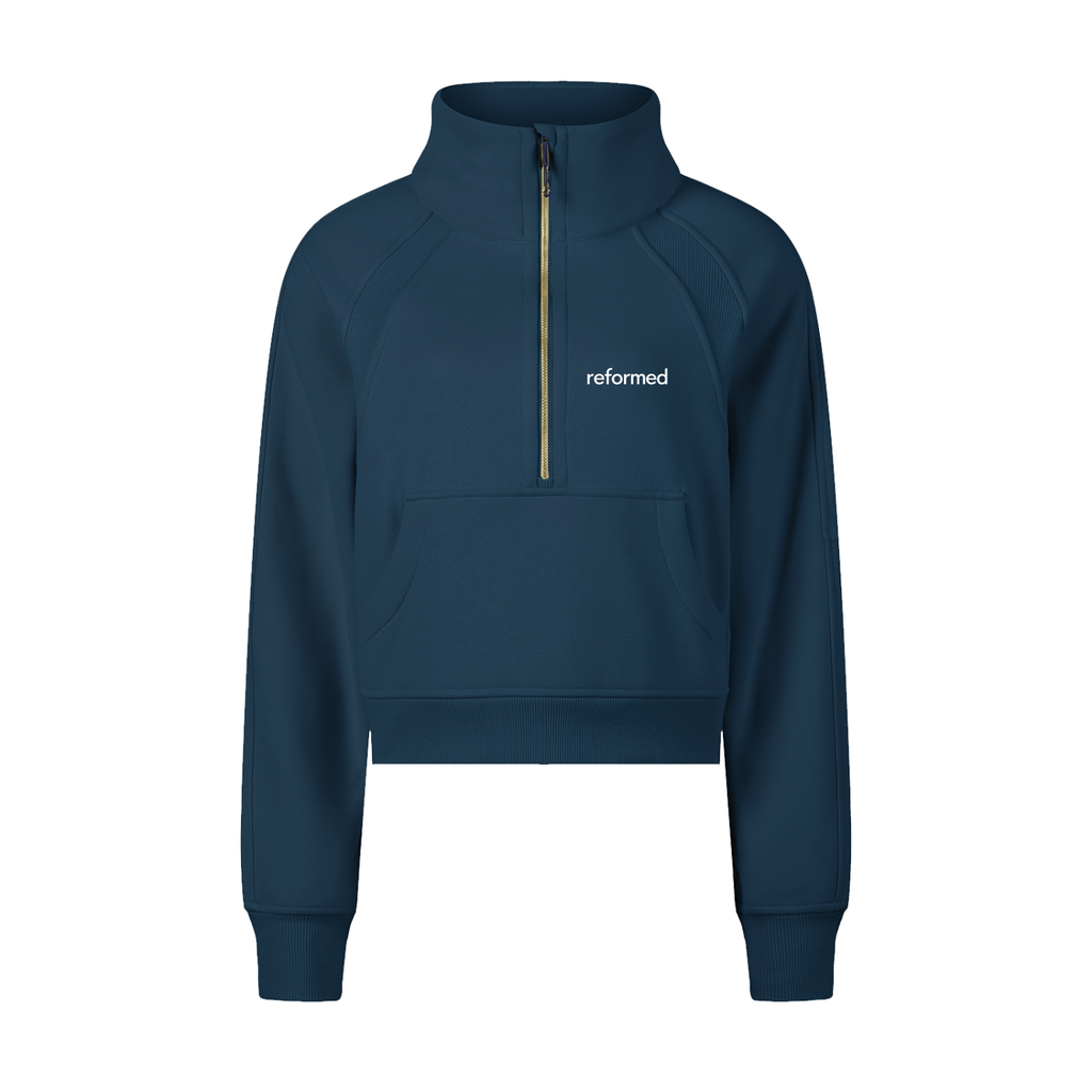 Reformed Sculpt Cropped Half-Zip