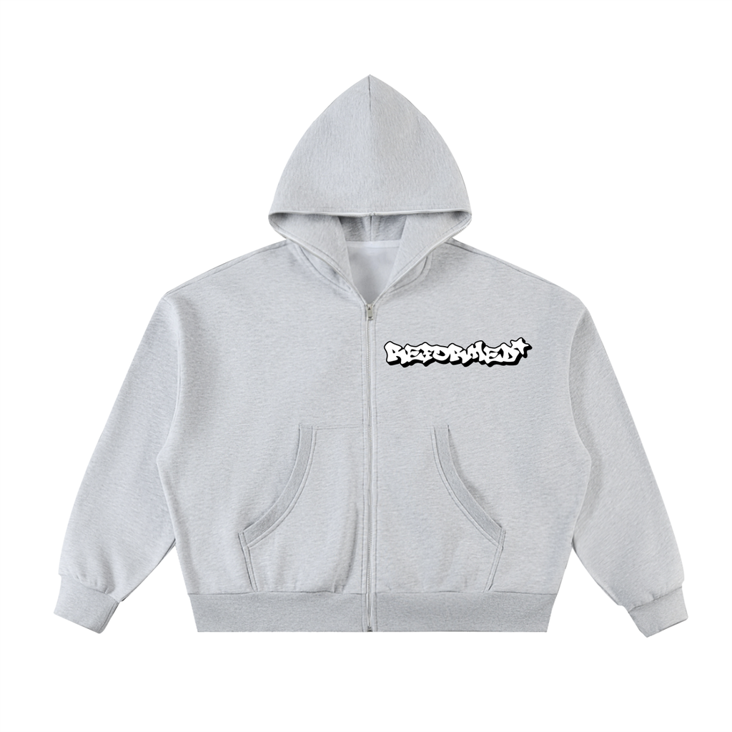 Reformed Fleeced Full-Zip Hoodie