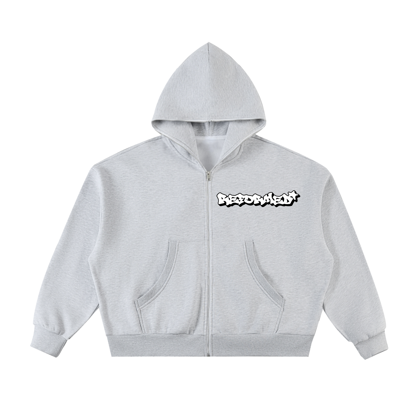 Reformed Fleeced Full-Zip Hoodie