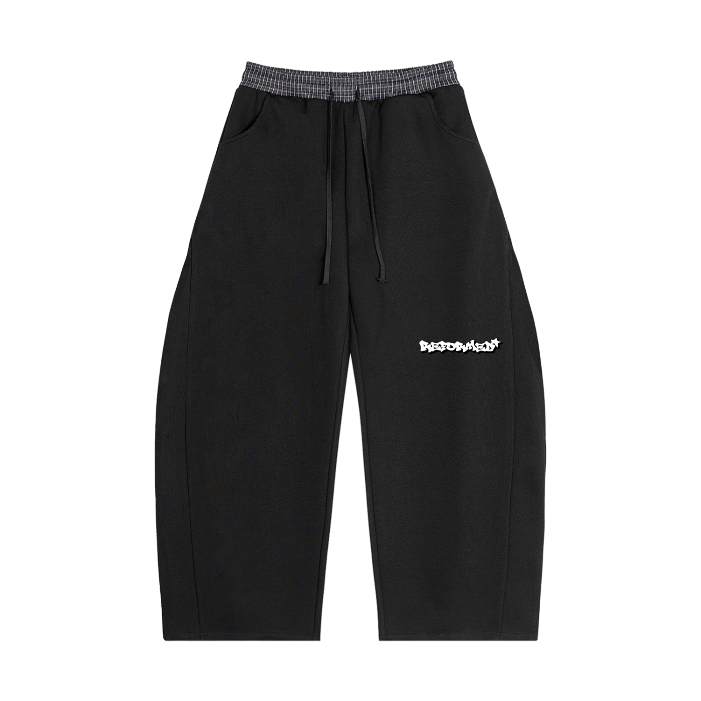 Reformed Plaid Waistband Sweatpants