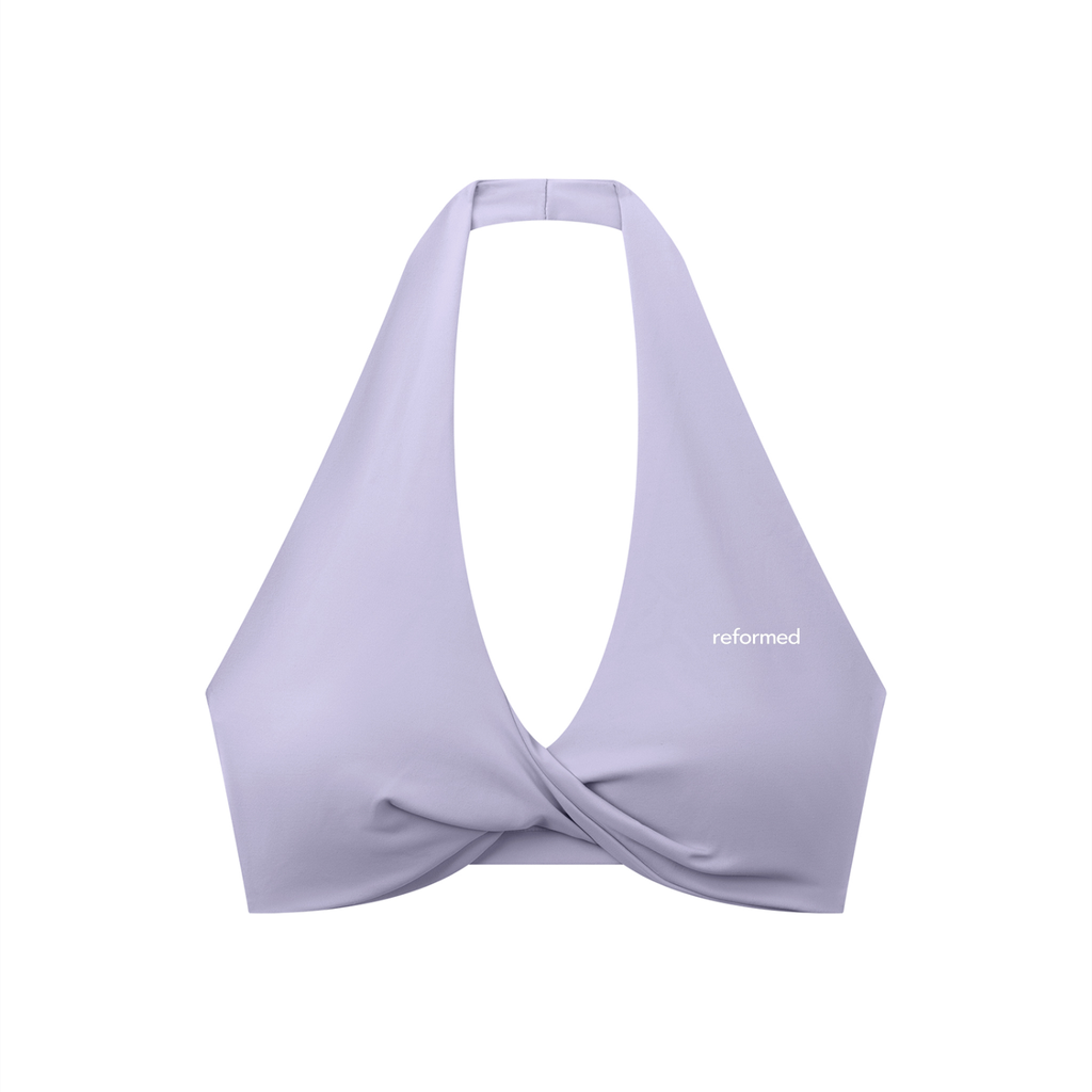 Reformed Sculpt Halter Sports Bra