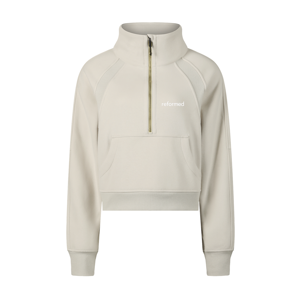 Reformed Sculpt Cropped Half-Zip