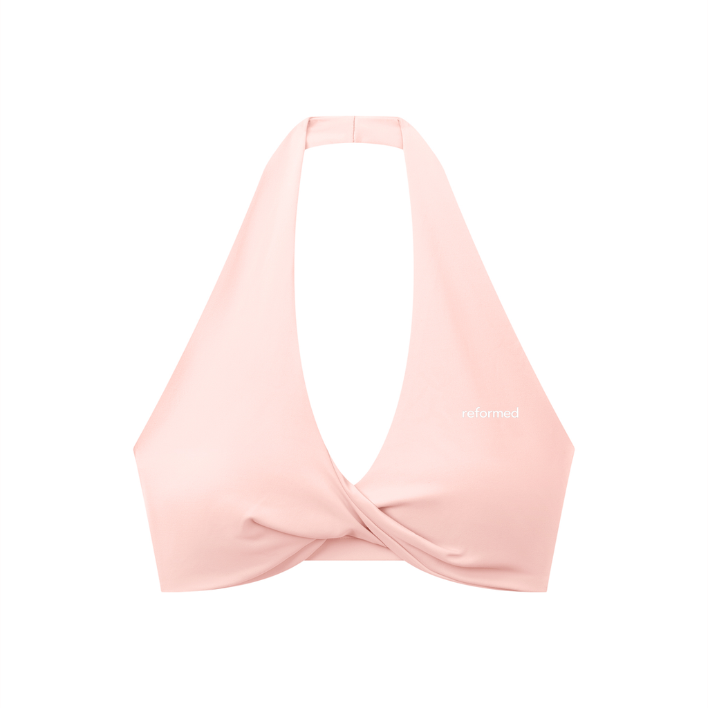 Reformed Sculpt Halter Sports Bra