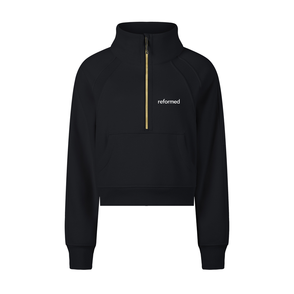 Reformed Sculpt Cropped Half-Zip