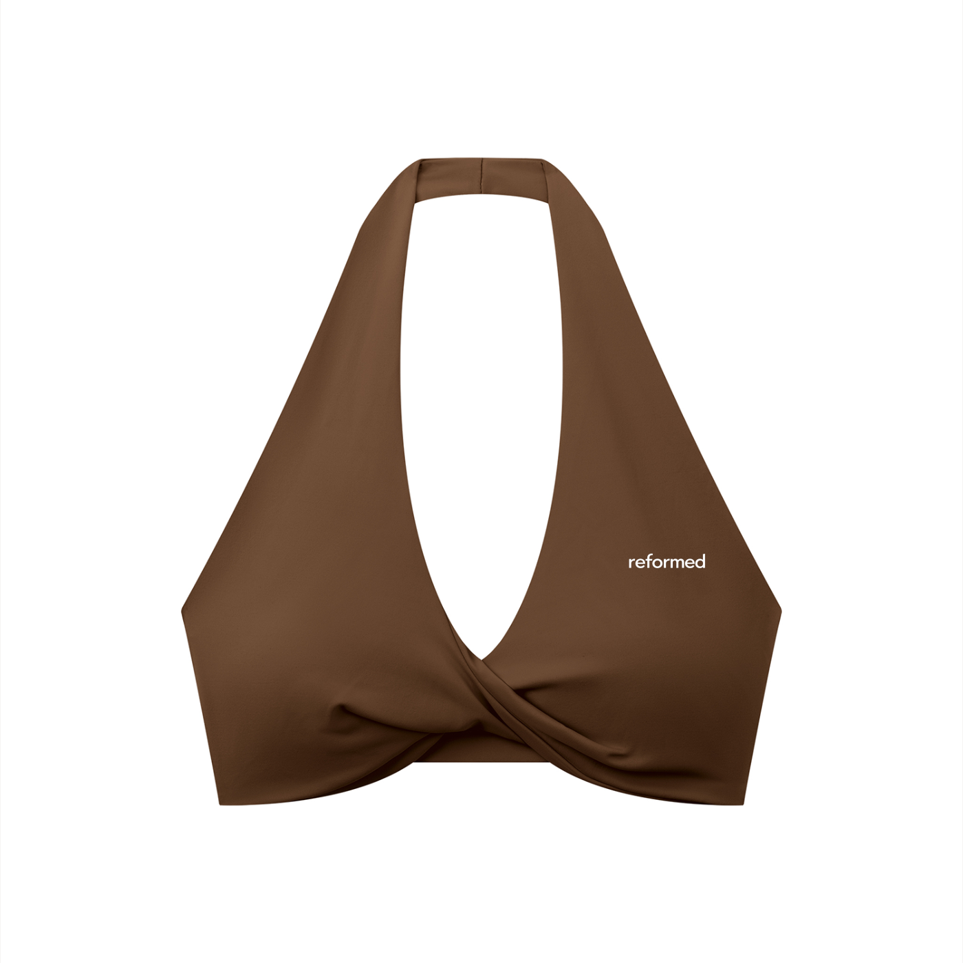 Reformed Sculpt Halter Sports Bra