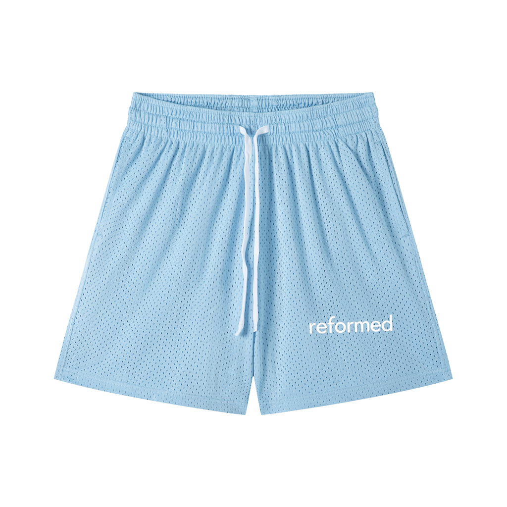 Reformed Mesh Drawstring Shorts