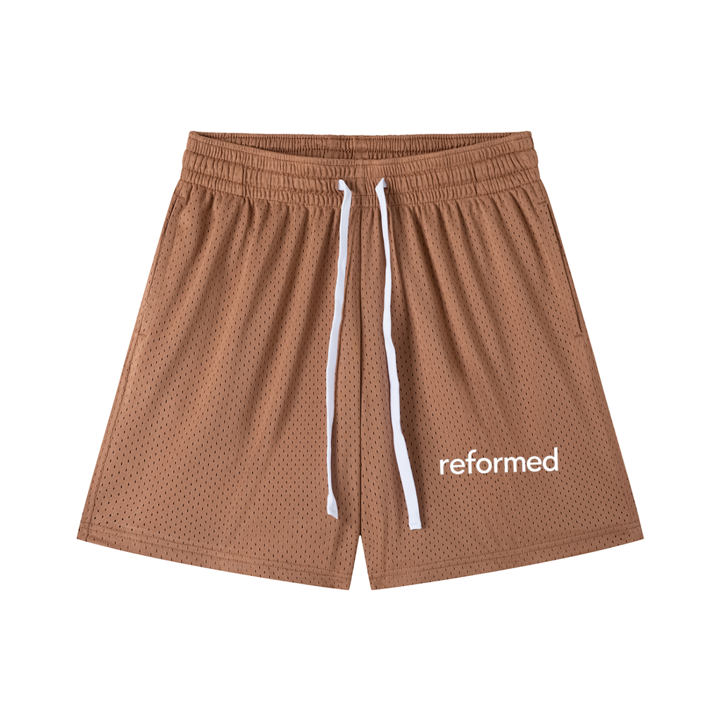 Reformed Mesh Drawstring Shorts