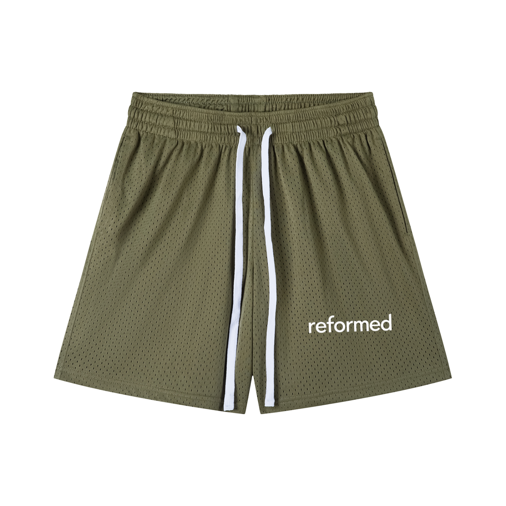 Reformed Mesh Drawstring Shorts