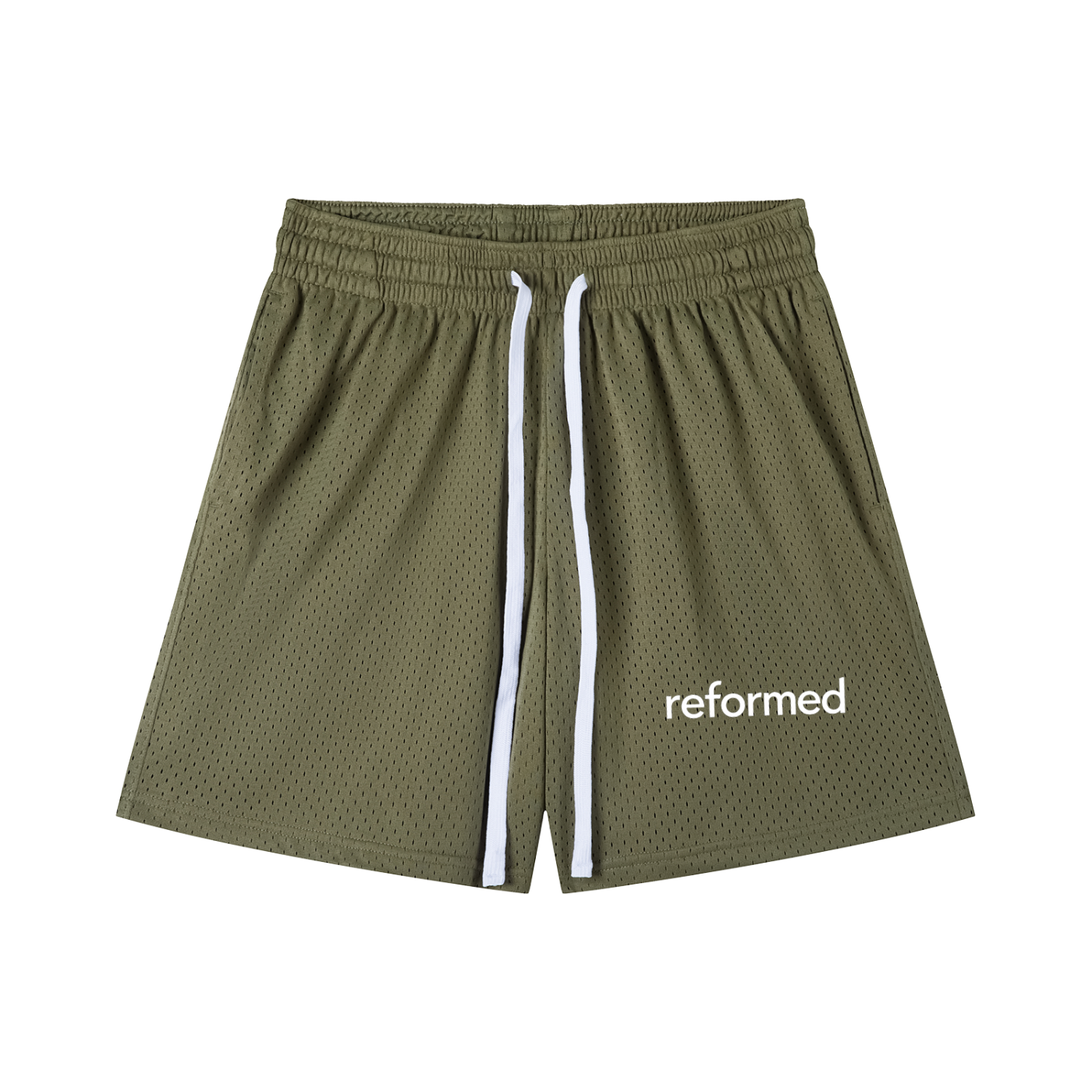 Reformed Mesh Drawstring Shorts