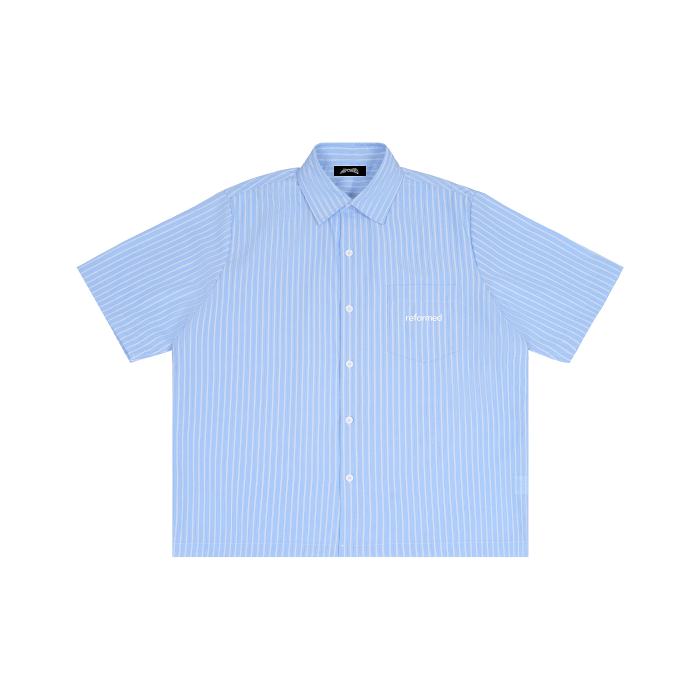 Reformed Striped Button-Up Shirt