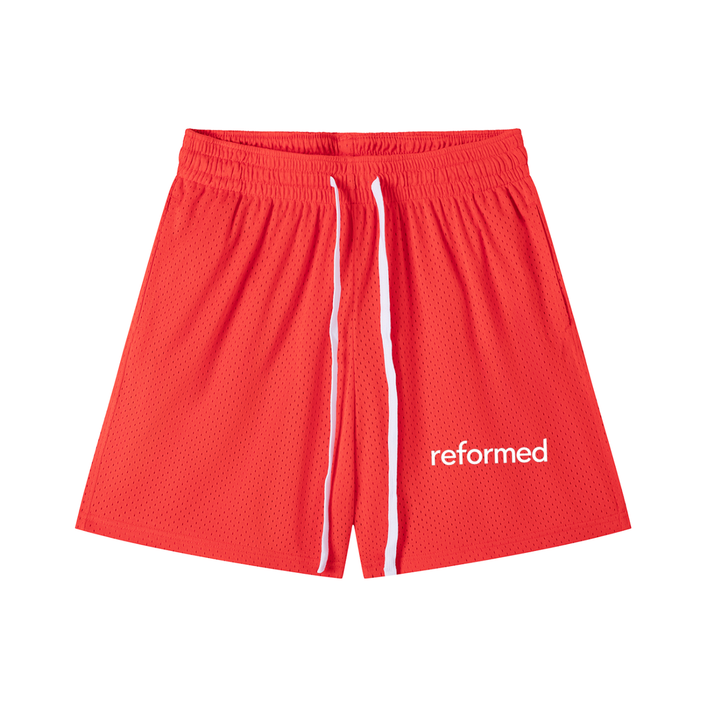 Reformed Mesh Drawstring Shorts