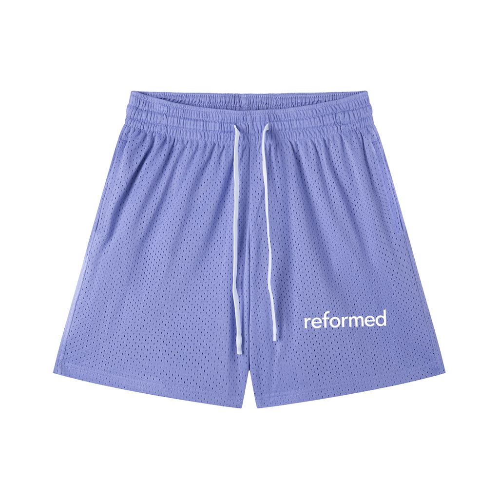 Reformed Mesh Drawstring Shorts