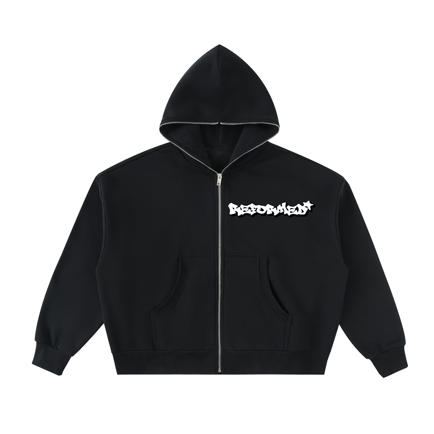 Reformed Fleeced Full-Zip Hoodie